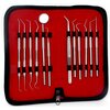 A2Z Scilab 12 Pcs Professional Dental Cleaning Stainless Steel Tools in a Case A2Z-ZR-MPS12